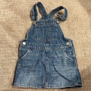 H&M Blue Denim Toddler Overall Dress
